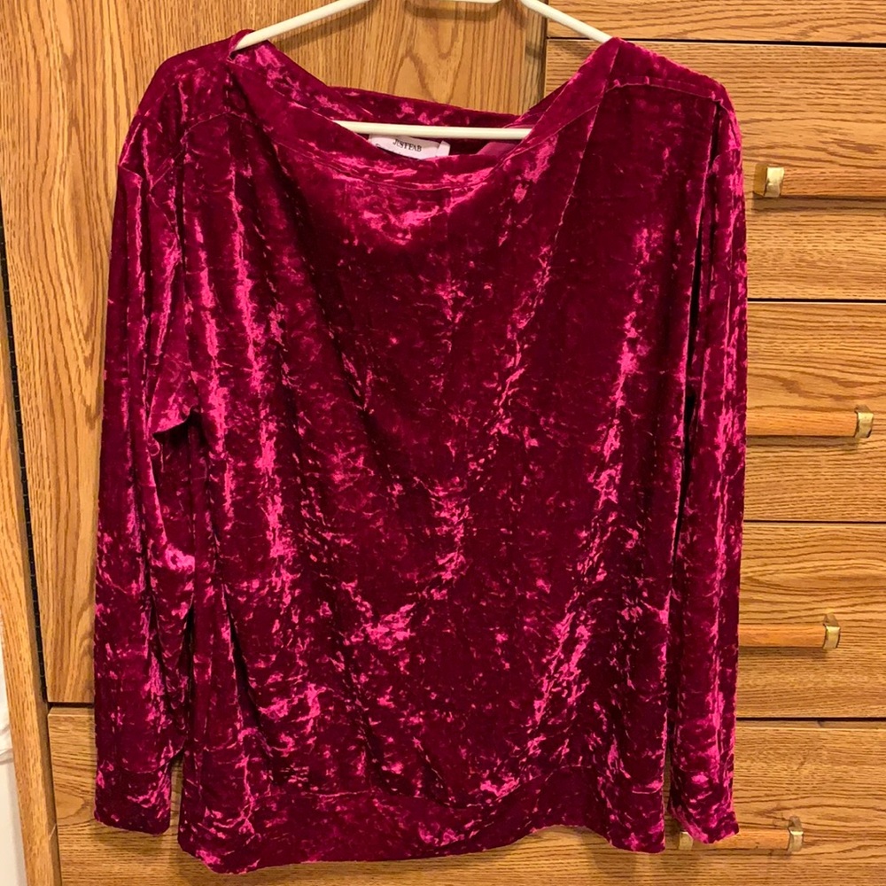 Just Fab velveteen sweater